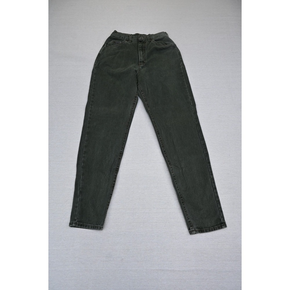 Lee Riveted Vintage Jeans Womens Soft Olive Green High Rise Tapered Mom Rigid